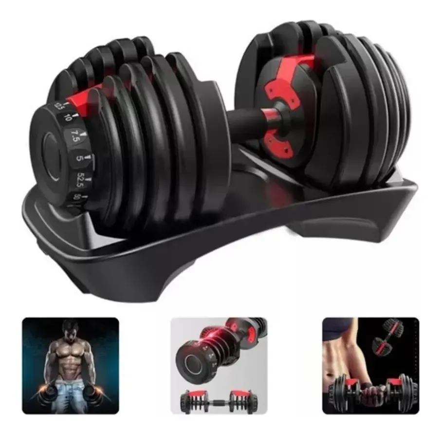 Halter Ajustável 24kg MHR Dumbbell com Revestimento PVC e Punho Antideslizante — review e melhor preço | gymcerto