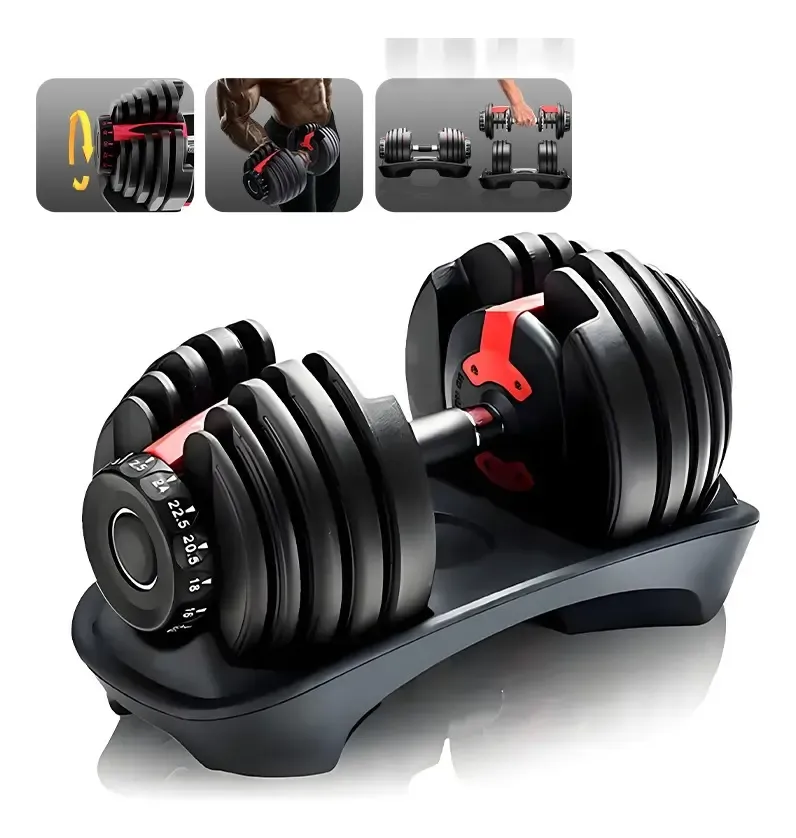 Halter Dumbbell Ajustável Musculação 24kg Ebuy Sports — review e melhor preço | gymcerto
