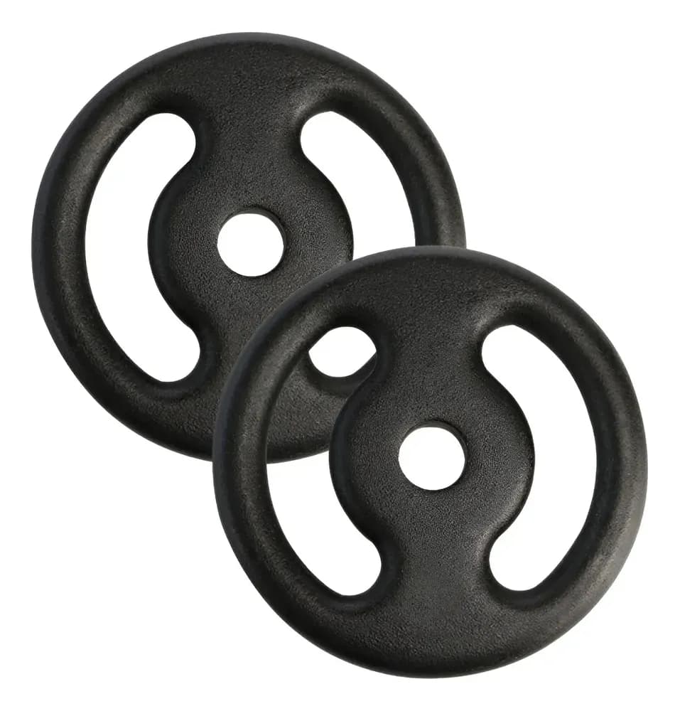 Kit Anilha Vazada Ferro Fundido 2x10kg (20kg) Anilha X - review, especificações e melhor preço | gymcerto