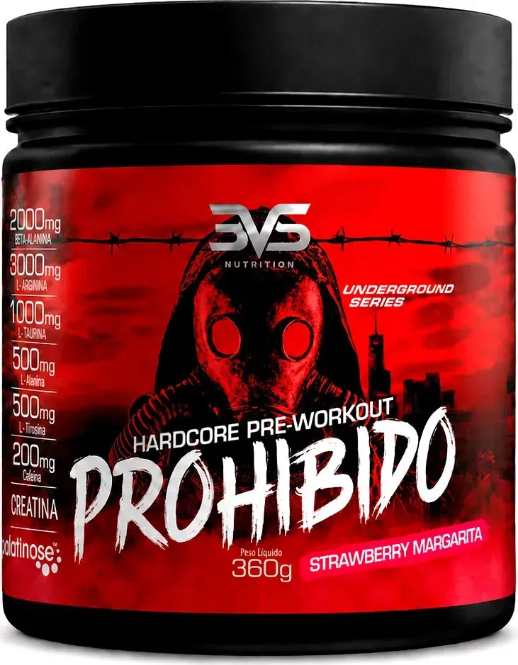Pré-Treino 3VS Prohibido 360g — review e melhor preço | gymcerto