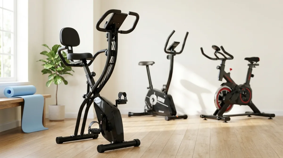 Bicicleta ergométrica dobrável e modelos para treino de cardio em casa